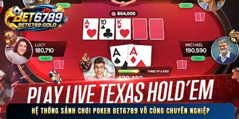 Poker BET6789 và bí quyết chơi bài xì tố đổi thưởng hiệu quả